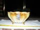 Antique Porcelain Colander Strainer W/ Gold Flake Paint Grape Themed Bowls photo 2