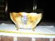 Antique Porcelain Colander Strainer W/ Gold Flake Paint Grape Themed Bowls photo 3