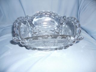 Bowl,  Pressed Glass,  Vintage,  Estate Sale Find, . photo