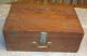 Antique Hand Made Wood Wooden Box Marked Vfw Aux Treasure Cash Chest 16x11x6 Boxes photo 1