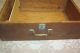Antique Hand Made Wood Wooden Box Marked Vfw Aux Treasure Cash Chest 16x11x6 Boxes photo 3