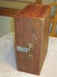 Antique Hand Made Wood Wooden Box Marked Vfw Aux Treasure Cash Chest 16x11x6 Boxes photo 4