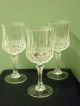 Stunning Set Of Six Crystal Wine Glasses (each Glass Weighs 350g Or 14oz Appox) Stemware photo 2