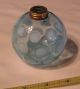 Vintage Vanity Perfume Bottle Blue Opalescent Coin Dot Art Glass Maybe Fenton? Perfume Bottles photo 1