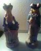 Antique Rare Tall Cordey Colonial Porcelain Figurine Couple. Figurines photo 10