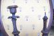 19th Century Bronze Candleholders Marked & Numbered Metalware photo 4