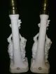 Antique Little Girls Maidens Candle Holders Light Bulbs Drgm Registered Germany Figurines photo 4