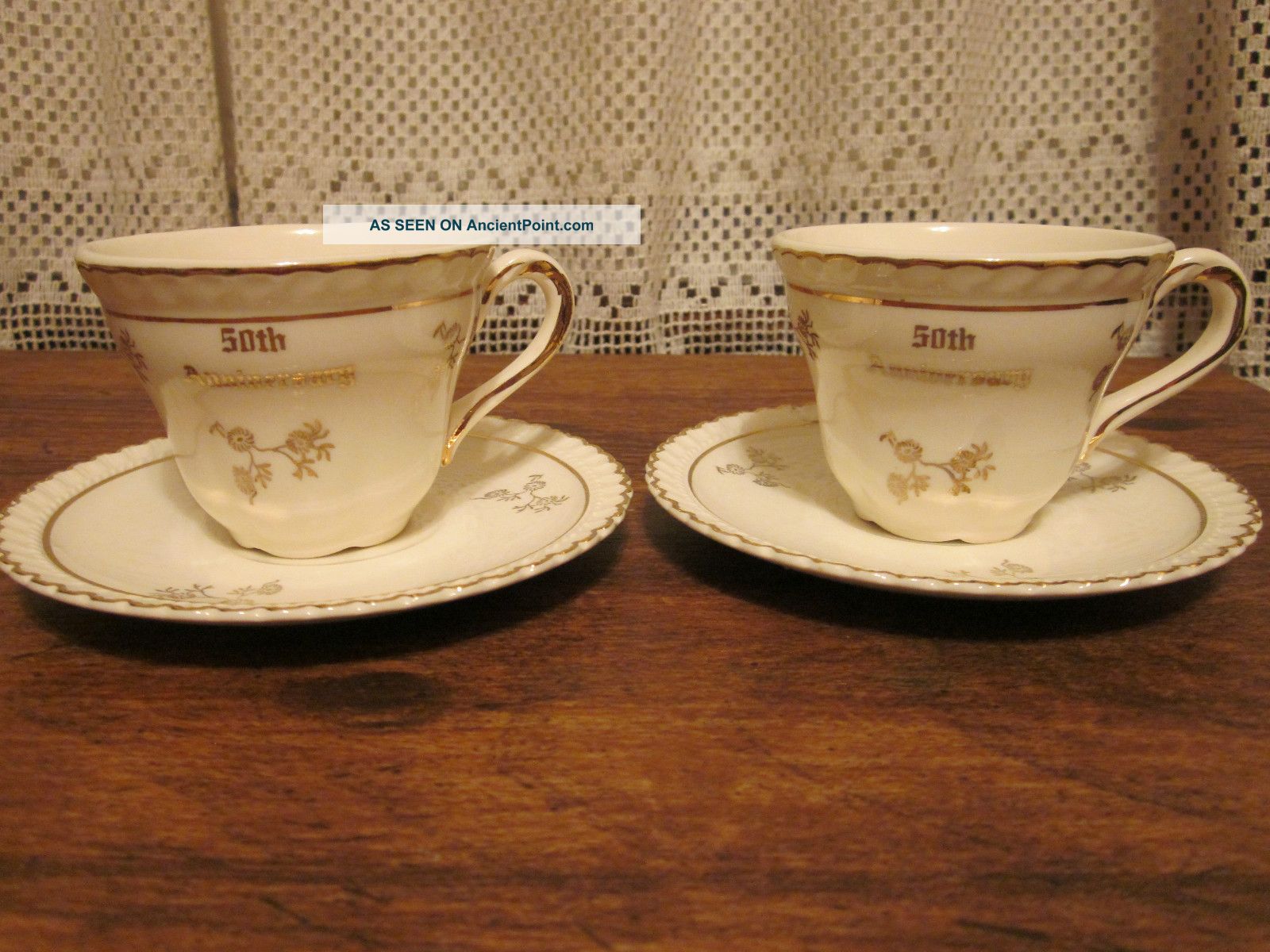 Sweet Petite 50th Anniversary Cup & Saucer Set Cups & Saucers photo