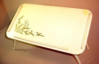 Vintage Artex Green Butlerette Snack Table Folding Butler Tray photo
