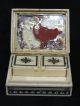 Small Antique Early 19thc French Silver Inlaid Bone Trinket Box Nr Boxes photo 6