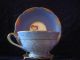 Blue Speckled Teacup & Saucer Made In Japan Handpainted Design Cups & Saucers photo 1