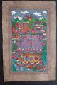 Mexican Amate Bark Painting Home Decor Wall Hanging Decorative Ethnic Folk Art Other photo 1
