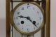 Antique French Brass Crystal Regulator Clock W/ Providence Ri Porcelain Face Clocks photo 2