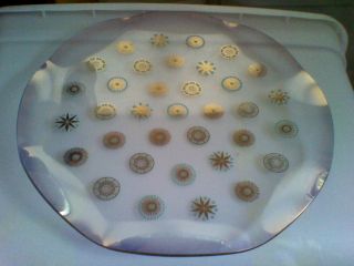 Art Deco Glass Platter Plate photo