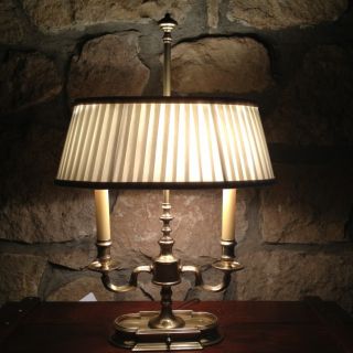 Vintage Frederick Cooper Antique Brass Table Lamp photo