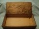 2 Vintage Antique Flemish Pyrography Hand Carved Pointsettia Design Wooden Boxes Boxes photo 3