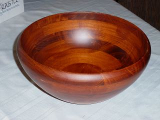 Gorgeous,  Large Vintage Wooden Bowl 5 1/2 