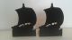 Vintage Bradley And Hubbard Brass Ship Bookends Metalware photo 1