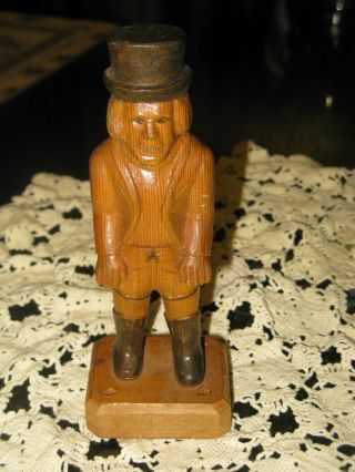 Vintage Wood Figurine Cowboy (ranger) photo