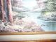 Vtg~fine Art~thick Oil Painting~landscape~signed J Hardy~mountain~lake~woods~wow Other photo 4