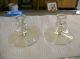 Vintage Crystal Glass Candle Stick Holders Rare Style Candle Holders photo 1