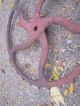 Primitive/antique Cast Iron Gear Steampunk Groovy Yard Art Decorative Metalware photo 3