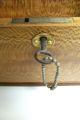 Vtg.  Tiger Maple / Mahogany Wood Document Box/ Caddy With Lock /key Boxes photo 2