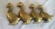 Vintage Heavy Brass Collectible Ducks Figure Paper Weight Metalware photo 1