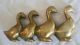 Vintage Heavy Brass Collectible Ducks Figure Paper Weight Metalware photo 3