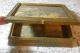 Vintage Antique Wooden Glass Pictorial Jewelry Box 11 ' X 9  Look Boxes photo 7
