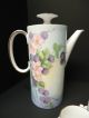 Handpainted Porcelain Tea Set,  Signed,  Raspberry & Cherry Blossoms Nr Other photo 1