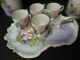 Handpainted Porcelain Tea Set,  Signed,  Raspberry & Cherry Blossoms Nr Other photo 3