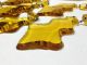 6 Vintage Czech Amber Chandelier Prisms - French Cut Other photo 1