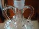 Antique Hand Blown Etched Decanter Decanters photo 7