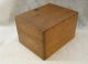 Vintage Oak Large Index Card Box With Card Set Complete By Shaw Walker Boxes photo 1