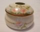 Antique Bavarian Hair Receiver Hand Painted With White Roses With Pink Centers Other photo 1