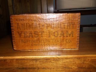 Animal - - Poultry Yeast Foam Northwestern Yeast Co.  Chicago Ill.  Wood Crate photo