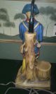 Vintage Ceramic Revolutionary War Soldier Table Lamp Lamps photo 1