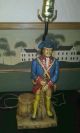 Vintage Ceramic Revolutionary War Soldier Table Lamp Lamps photo 2