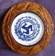 Mint 1875 Taylor Tunnicliffe & Co Isle Of Mann Motto Wall Dish Carved Wood Frame Other photo 1