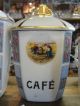 Antique French Canister Set 5 P.  L.  France Victorian Scene Coffee Tea Cafe Jars photo 5