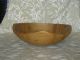 Vintage Wood Dough Bowl With Interesting Triangulated Lip Hand Turned Beauty Bowls photo 2