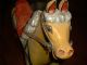 Antique Wood Corousel Horse Circa 1920 Carved Figures photo 7