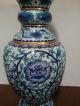 Lovely Light Blue Purple Blue Turquoise Red And Lavender Colored Cloisonne Vase Other photo 2