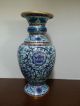 Lovely Light Blue Purple Blue Turquoise Red And Lavender Colored Cloisonne Vase Other photo 3