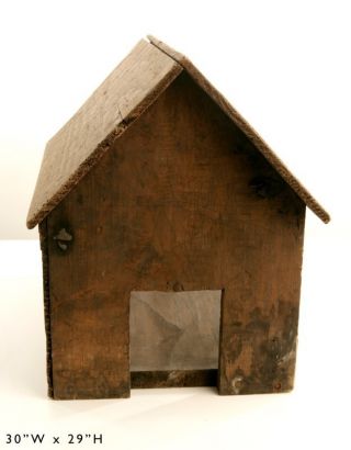 Charming Primitive House From Fruit Crate photo