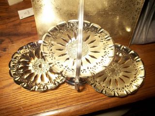 Vintage Serving Tray Folding Holidays Candy Candle Condiments Home Office Plant photo
