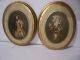 Vintage Florentia Oval Art Pieces Two Beautuful Ladies. . . . .  Look Other photo 1