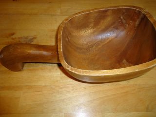 Vintage Wooden Dough Bowl Unique 13 