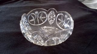 Vintage Antique Decorative Cut Glass Fruit Bowl photo